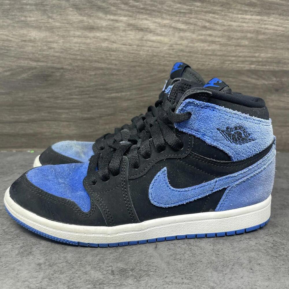 Air Jordan 1 Royal Reimagined Kids Size 3Y GS Blue Black Suede FD1412-042